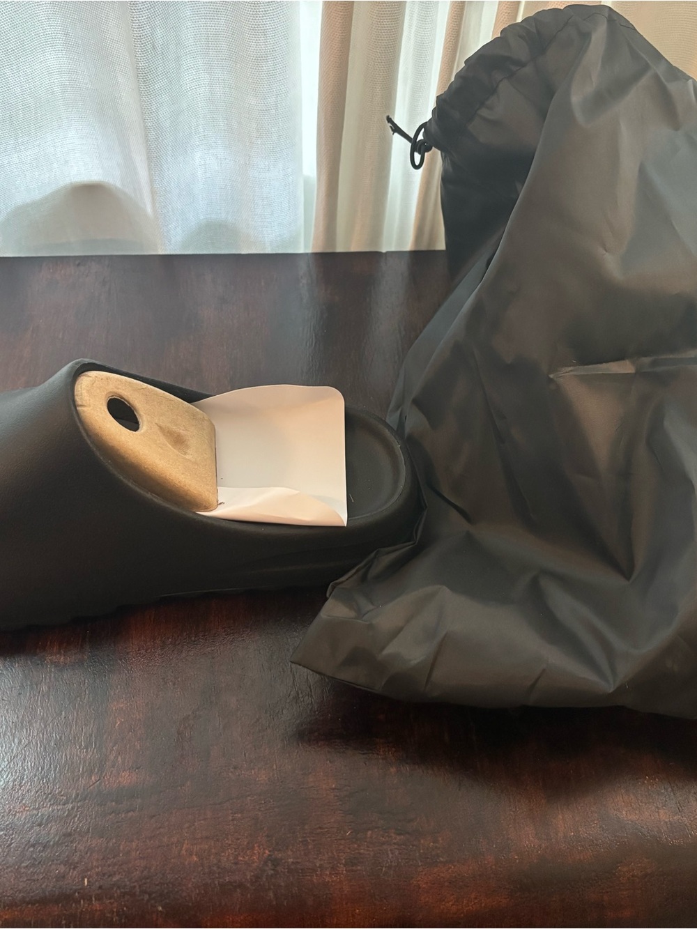 Yeezy slide mens 10 womens 11.5 onyx - Picture 2 of 5